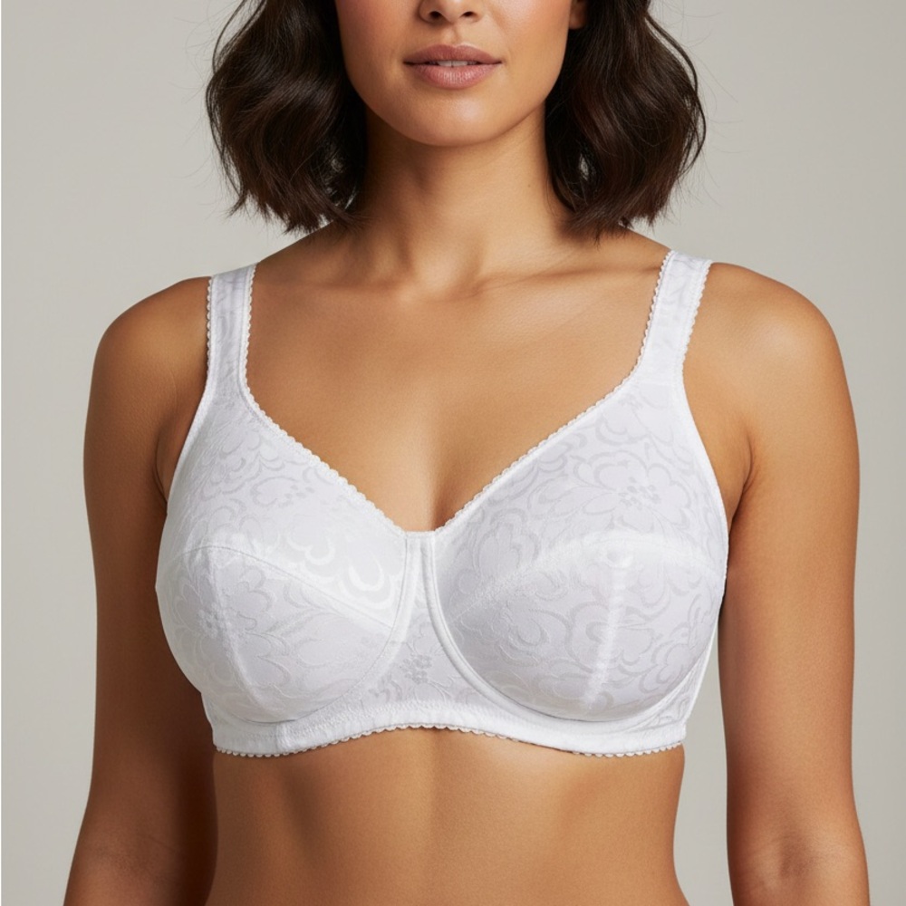 Playtex White Floral Bra Size 42DD